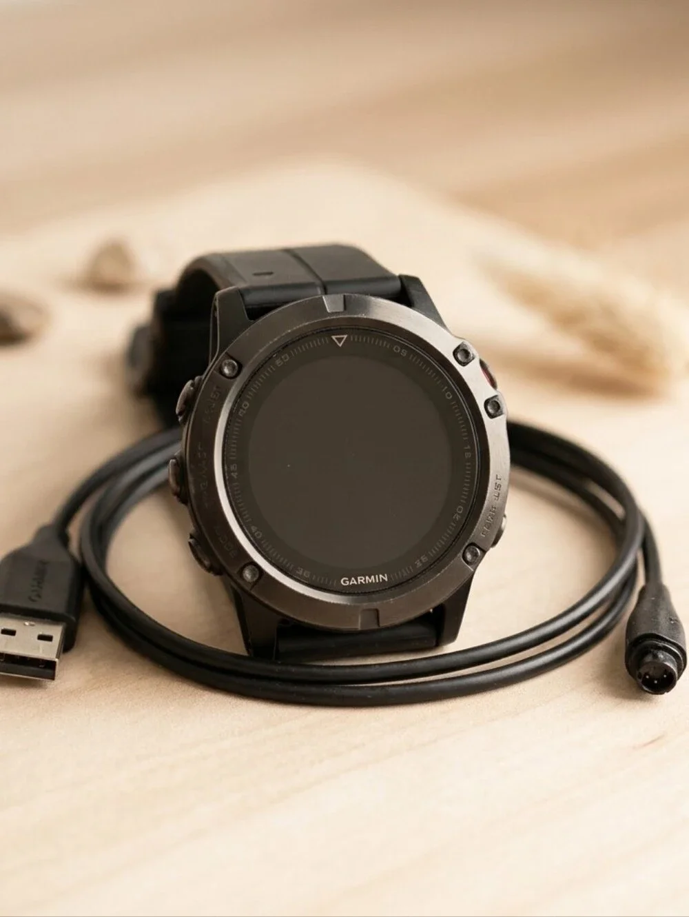 Garmin Fenix 5X Sapphire Slate Gray Multisport GPS Watch w/ Charger